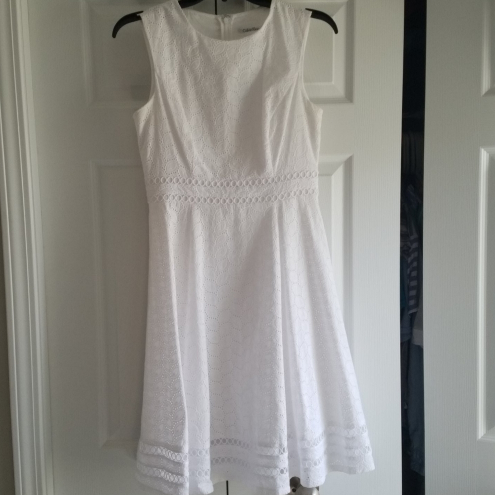 White Calvin Klein Dress